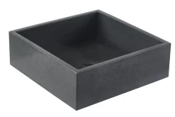 Vasque carrée en terrazzo noir L40 cm LOUSSA