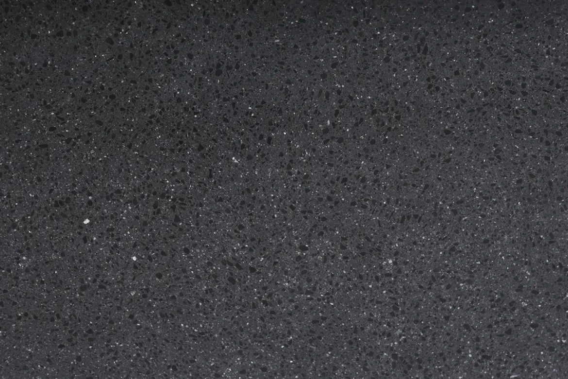 Vasque carrée en terrazzo noir L40 cm LOUSSA