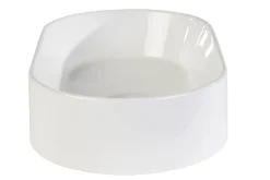 Vasque ovale en céramique blanche L52.5 cm YARA