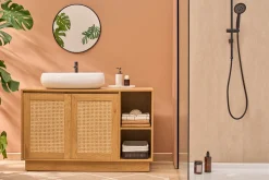 Vasque ovale en céramique blanche L60.5 cm GALEA