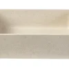 Vasque rectangulaire en pierre naturelle beige L48 cm ALIZEE