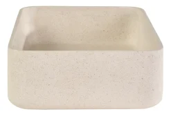 Vasque rectangulaire en pierre naturelle beige L48 cm ALIZEE