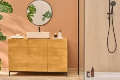 Vasque rectangulaire en pierre naturelle beige L48 cm ALIZEE