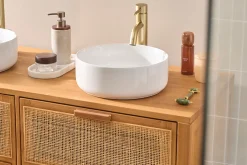 Vasque ronde en céramique blanche D31 cm MARLI