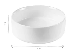 Vasque ronde en céramique blanche D31 cm MARLI