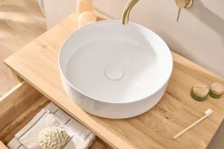 Vasque ronde en céramique blanche D40.5 cm ISLA