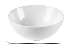 Vasque ronde en céramique blanche D32 cm ZIA