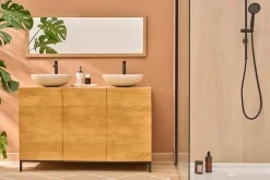 Vasque ronde en terrazzo gris D40 cm LAORA