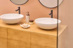 Vasque ronde en terrazzo gris D40 cm LAORA