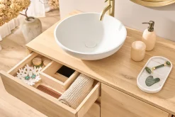 Vasque ronde en terrazzo gris D40 cm LAORA