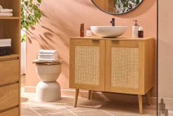 Vasque ronde en terrazzo gris D40 cm LAORA