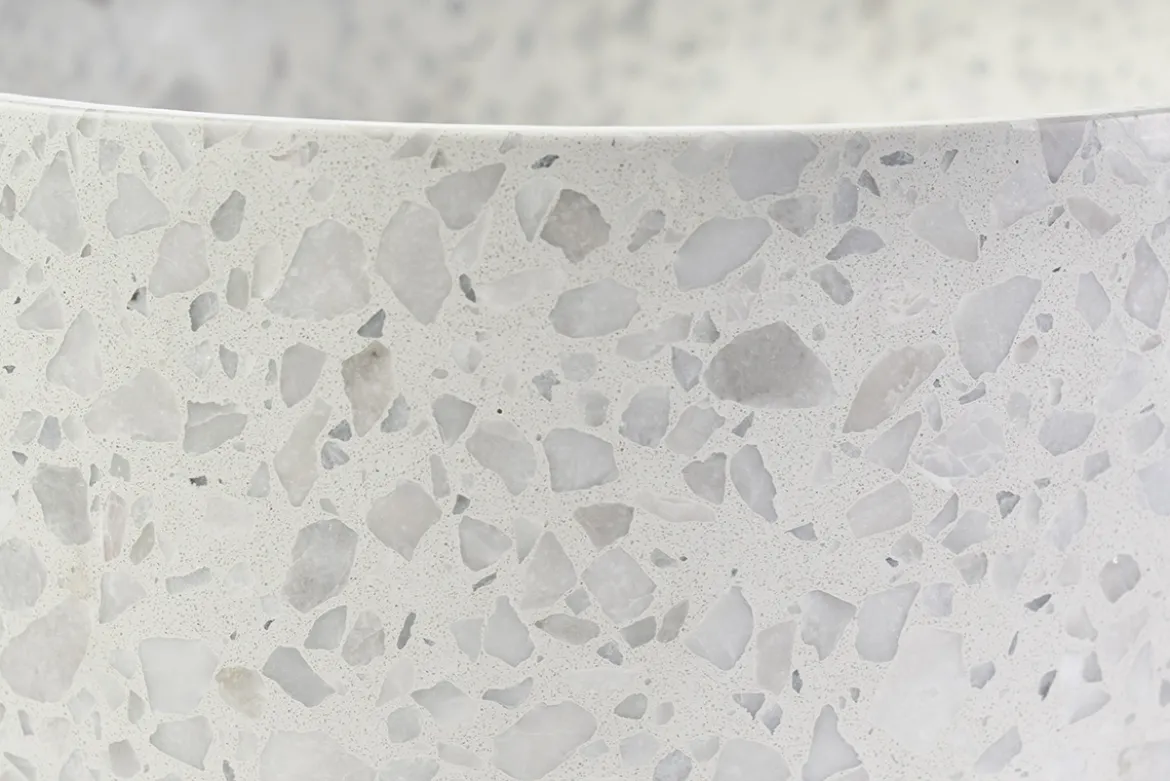 Vasque ronde en terrazzo gris D30 cm JOH