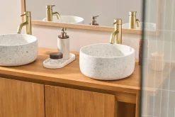 Vasque ronde en terrazzo gris D30 cm JOH