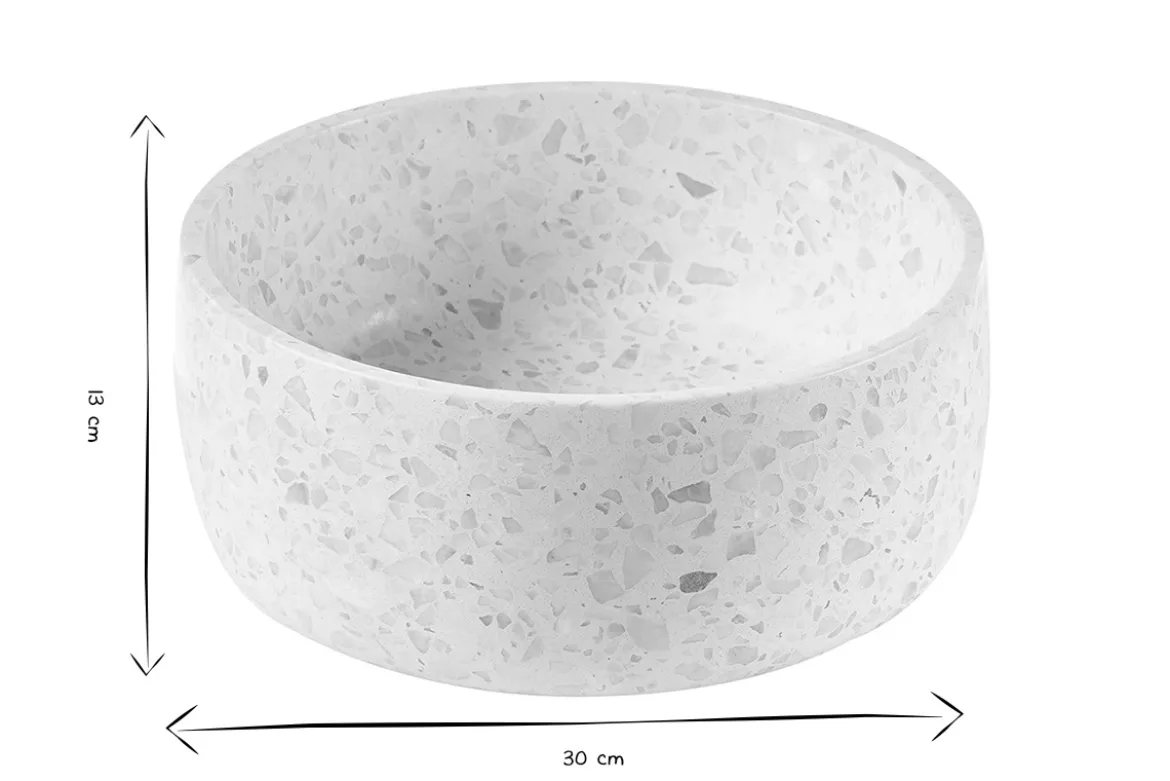 Vasque ronde en terrazzo gris D30 cm JOH